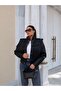 Padded Design Leather Jacket - 4
