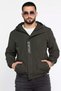 Hooded Lined Men's Seasonal Coat with Sleeve Pocket Detail - 2
