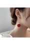 Cherry Patterned Dangle Earrings