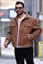 Men's Cashmere Coat with Front Snap Buttons