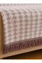 Double-Sided Buldan Woven Cotton Sofa Cover 170X210 cm – Sofa Bed Cover Geometric Patterned Sofa Shawl - 3