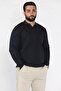Men's Polo Neck Patterned Knitwear Sweater