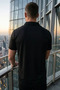 Men's Polo Collar Half Buttoned Striped Patterned T-Shirt - 4