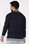 Men's Half Zip Polo Neck Knit Sweater - 3