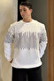 Crew neck printed men's sweatshirt