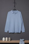 Men's Self-Patterned Polo Collar Knit Sweater - 3