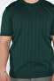Men's Crew Neck Self-Line Patterned Knitwear T-Shirt - 4