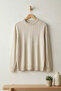 Men's Crew Neck Striped Knit Sweater - 3