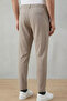 Men's Self-Patterned Trousers with Waist Tie - 2