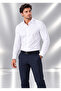 Comfortable Slim Fit Cut Four Seasons White Men's Shirt - 5