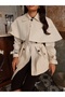 Belted Cape Detail Trench - 3