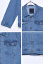 Men's Front Buttoned Jean Jacket - 3