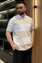 Polo Collar Half Zipper Men's T-Shirt - 2