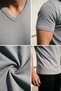 Men's V-Neck Lycra T-Shirt - 3