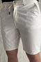 Men's Shorts with Waist Tie and Zipper - 4