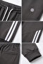 Men's Ribbed Striped Sweatpants - 4