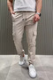Men's Cargo Pocket Pants with Elastic Waist and Cuffs