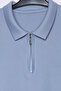 Men's Polo Neck Striped Patterned Half Zipper Knit Sweater - 4