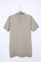 Men's Solid Color Half Zip Polo Collar Knitwear T-Shirt - 4