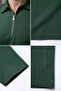 Men's Polo Collar Half Zipper T-Shirt - 3