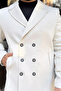 Men's Inner Lined Double Pocket Cashmere Coat - 6