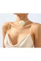 Satin Rose Detailed Choker Necklace