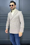 Double-Breasted Collared Men's Cashmere Coat - 2