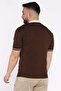 Men's Polo Neck Self-Line Patterned Knitwear T-Shirt - 3