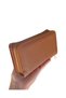 Women's Tan Wallet 2 Large Size Multi-Compartment Zippered Card Holder - 2