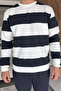Men's Crew Neck Color Block Sweatshirt - 3