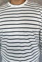 Men's Crew Neck Striped Patterned Sweatshirt - 3