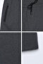 Men's Capri Pants with Pocket Zipper and Side Stripes - 3