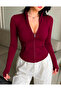 Finger-Looped Trendy Zippered Cardigan - 2