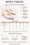 Women's 3 cm Heeled Siri Toe Stone Evening Dress Shoes - 6