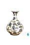 Handcrafted Decorative Vase, 15 cm, Fruit & Leaf Pattern - 2