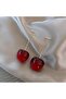 Cherry Patterned Dangle Earrings - 3
