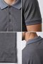 Polo Collar Half Buttoned Men's T-Shirt - 2