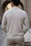 Men's Polo Neck Lycra Knit Sweater - 3