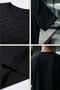 Men's Zigzag Patterned Crew Neck T-Shirt - 4