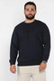 Pre-Embroidered Crew Neck Three Thread Men's Sweatshirt