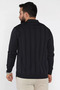 Polo Neck Patterned Men's Knitwear Sweater - 3