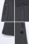 Men's Elastic Waist Capri Pants with Emblem Detail - 3