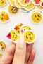 Emojis Mix Emotion Facial Expressions 96 Pieces Mixed Sticker Pack Waterproof Thermos Laptop Sticker Set - 4