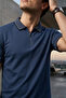 Half Zipper Polo Collar Men's T-Shirt