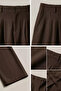 Men's Baggy Fabric Trousers with Elastic Waist - 4