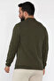 Men's Polo Collar Snap Detail Thessaloniki Sweatshirt - 3