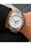 Men's Wristwatch Silver Color with Calendar Casual and Classic Style Gift Boxed - 2