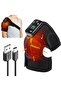 Cordless Heated Knee Massager Wrap, Rechargeable Vibration & Infrared Support for Relaxation