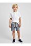 Boy's Patterned Soft Textured Design Shorts