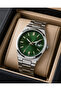 Men's Wristwatch Silver Color with Calendar Casual and Classic Style Gift Boxed - 3